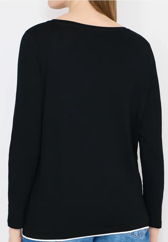 Shirt in effen kleur