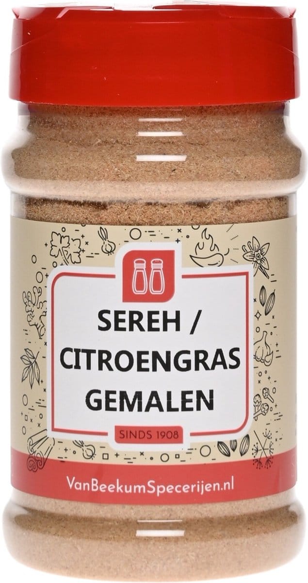 Van Beekum Specerijen - Sereh / Citroengras Gemalen - Strooibus 100 Gram