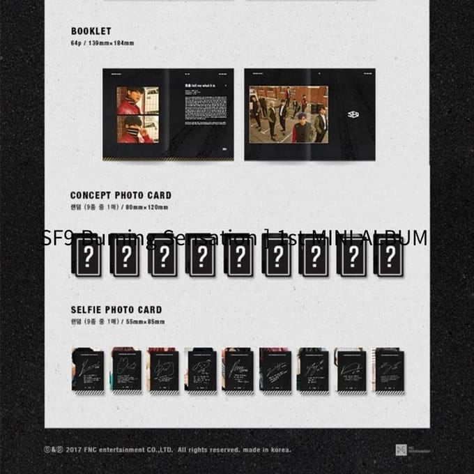 SF9 - Burning Sensation / 1e Mini-album 1EA brown