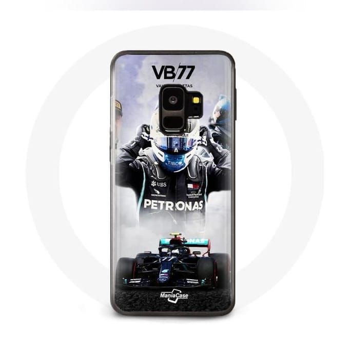 Case voor Samsung Galaxy S9 Plus Formule 1 Valtteri Bottas F1 Racing Driver Zwart
