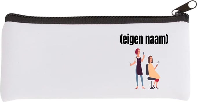 Akyol - kapper vrouw met eigen naam Etui - Kapper - barbers - collega's - verjaardag - afscheidscadeau - geschenk - kado - 20 bij 9 cm
