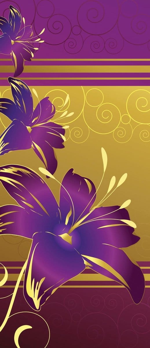Flowers Abstract Photo Wallcovering