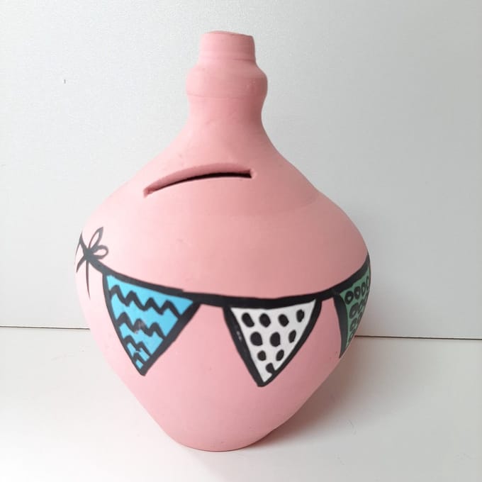 Floz Design spaarpot zonder opening - aardewerk - kraamcadeau spaarpot