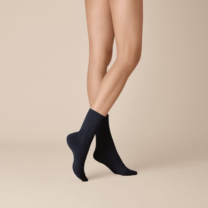 KUNERT Wool care Dames Sokken - Marine - Maat 35-38