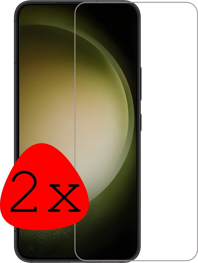 Screenprotector - 2 Stuks Geschikt voor Samsung Galaxy S23 Plus - Volledige Dekking - Beschermglas - Gehard Glas - Tempered Glass - Screen Protector