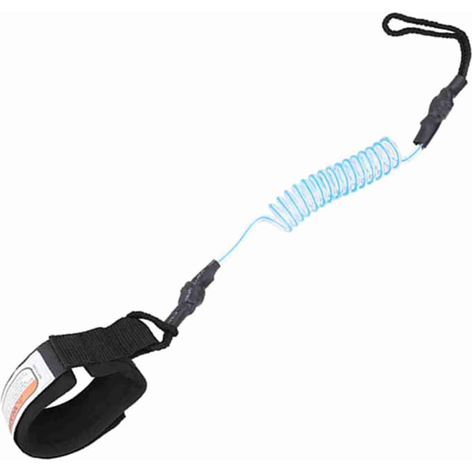 Stand Up Paddle Board 5mm Spiraalvormig Been Voet Touw Surfen Leash voor Surfplank Blue