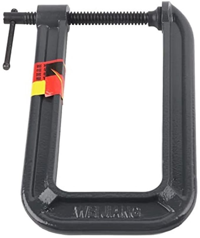 Allecto - Heavy Duty Deep Throat U-Clamp - Professionele Klem - Zwart