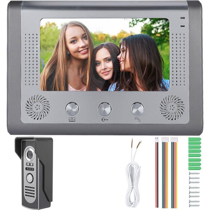 7 inch Bekabeld Foto Maken Touchscreen Video Intercom Deurbel Deurtelefoon