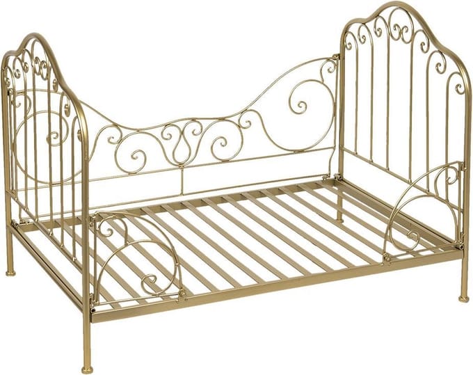 Clayre & Eef Hondenmand 80x53x58 cm Goudkleurig IJzer