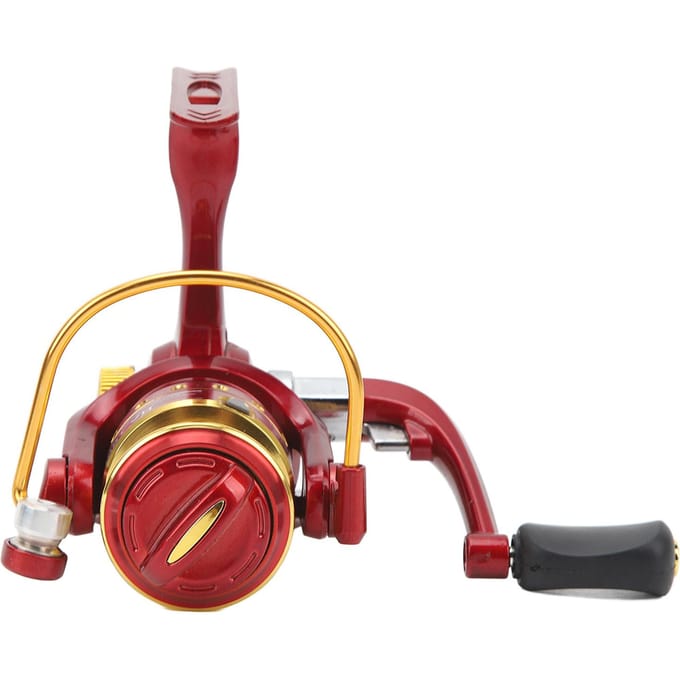 Moulinet de pêche 8 Roulements Doux Puissant Métal Moulinets Spinning pour Bateau Roche Eau Douce Eau Salée brown