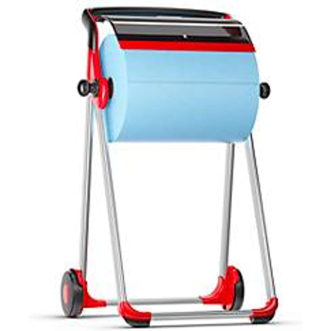 Vloerstandaard + 1 rol, gratis zwart/rood