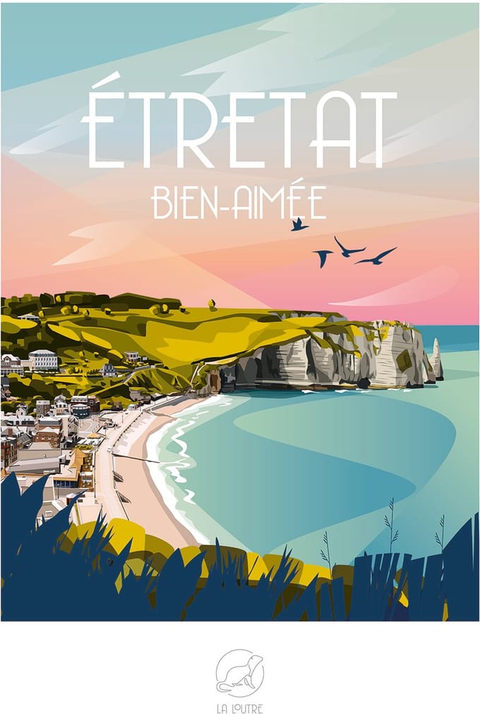 La Loutre puzzel ETRETAT Bien-Aimée - 1000 stukjes puzzelspel.