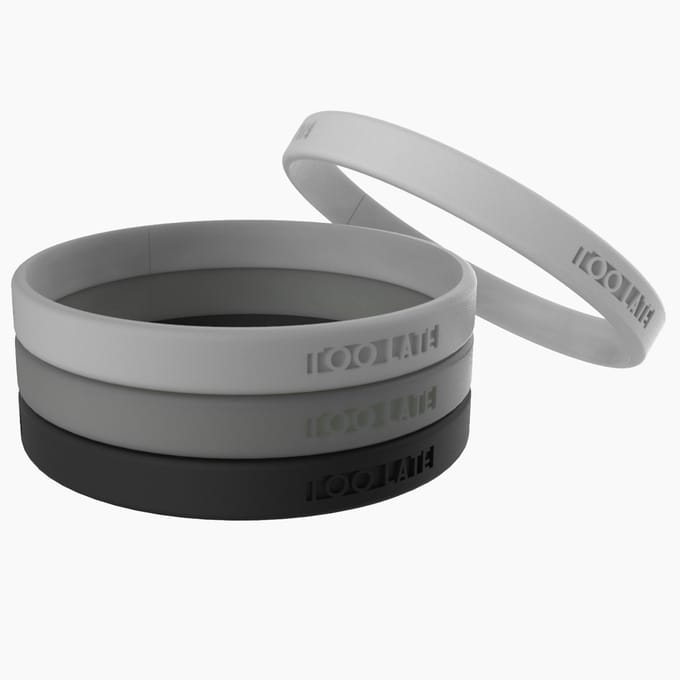 TOO LATE Armbandjes Zwart Wit Polsmaat M