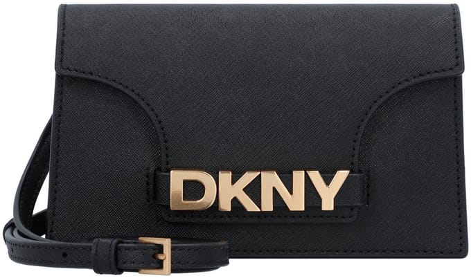 DKNY Schoudertas Avril Crossbody Bag Blk / Gold Zwart