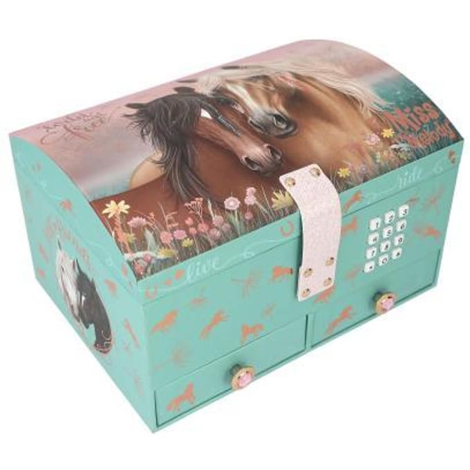 Miss Melody grote sieradendoos met code en geluid Opmaken en sieraden