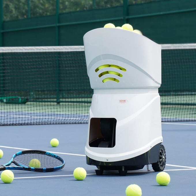 Machine à balles de tennis Lanceur de balles automatique portable Entraînement Pratique