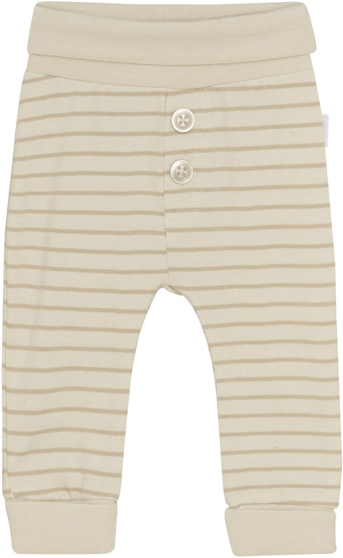 Noppies Neal Broekje - Stripe - Maat 68 - Offwhite