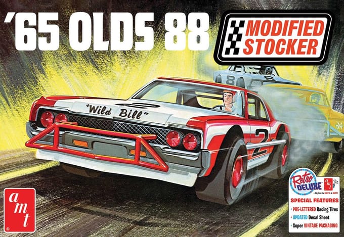 AMT Modelbouwpakket Militaire voertuigen - 1474 1965 Olds 88 Modified Stocker - Amerikaanse Auto Plastic - 1:25 - Modelbouw