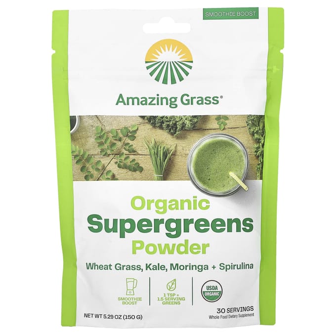 Amazing Grass, Biologisch Supergroen Poeder, 5,29 oz (150 gr)