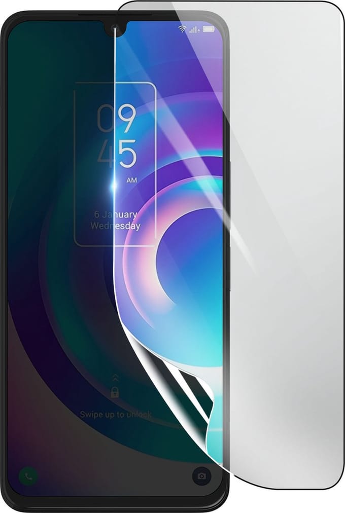 3mk, Geschikt voor TCL 30, Schokbestendige Hydrogel Screenprotector, Transparant