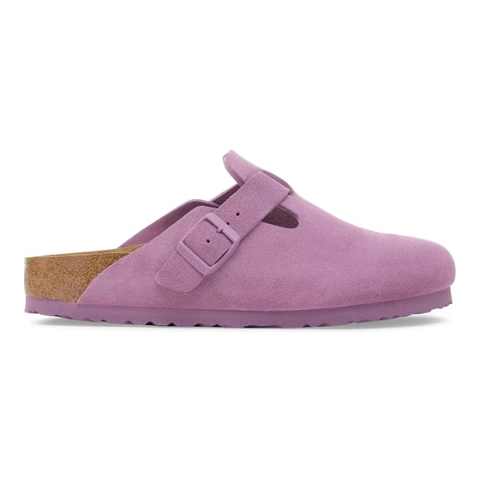 Suède klompen Birkenstock Boston