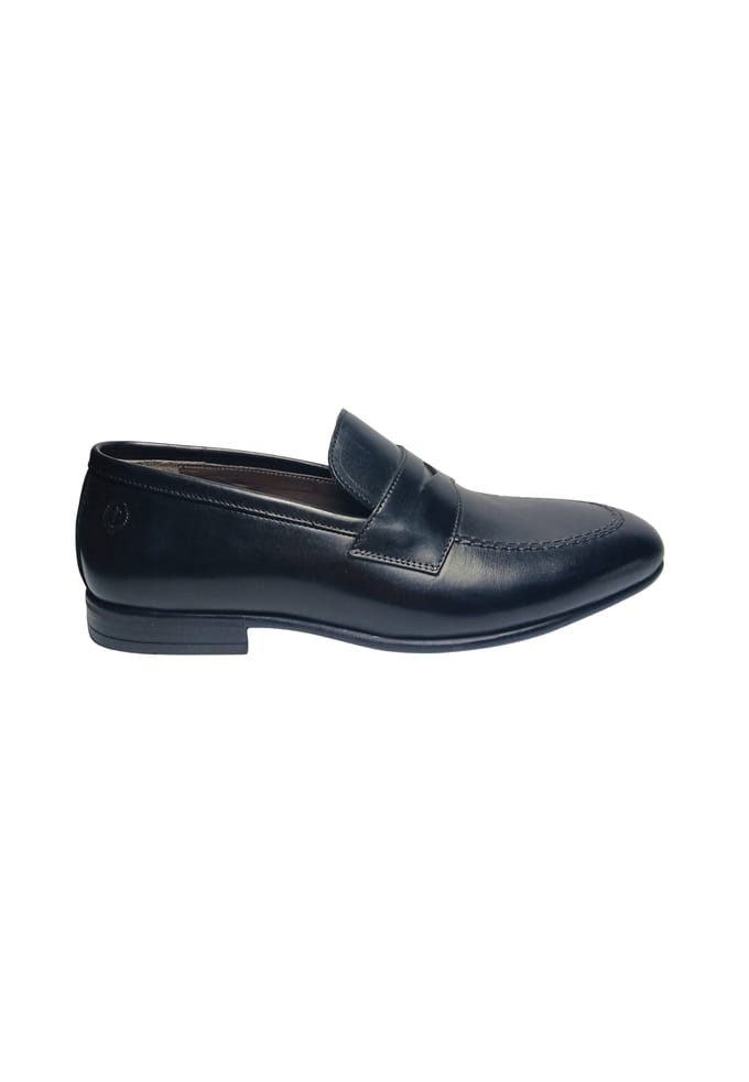pb10252G9fbox000 Pollini Mannen Leder Zwart