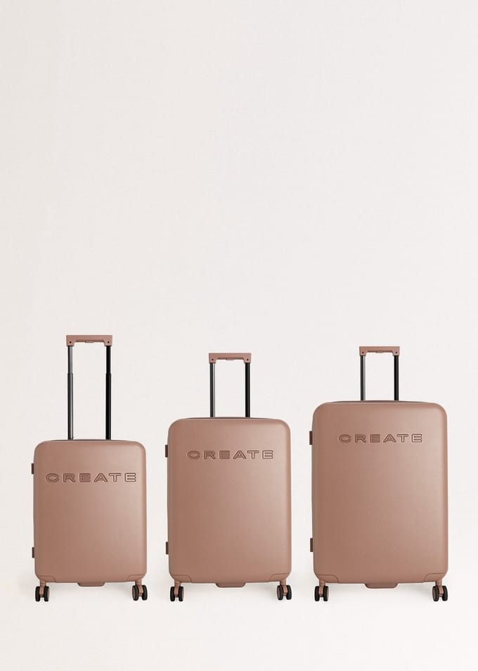 CREATE - Harde polycarbonaat koffer met TSA-slot en multidirectionele wielen - Set: cabine S, M en L - LUGGAGE STUDIO