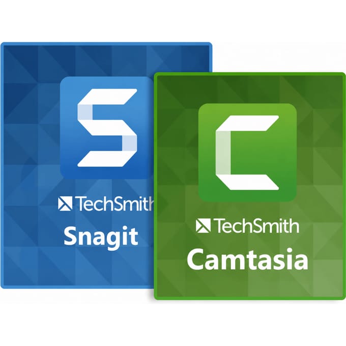 TechSmith Camtasia 2026 + Snagit 2026 Bundle Renewal Corporate Vernieuwing 1 Jaar 1-4 Gebruiker(s)