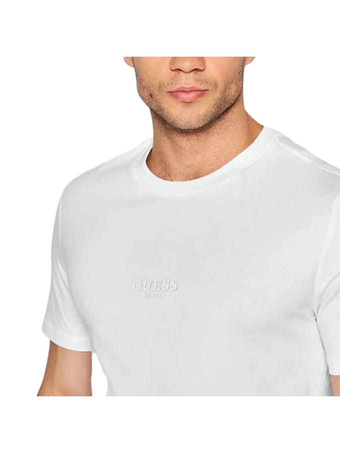 Logo Tee Short Sleeve Crew Neck - White Shirts