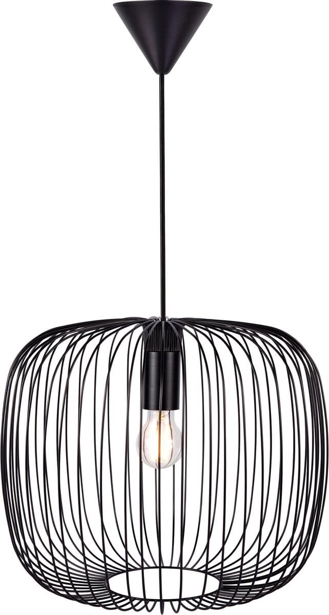 Nordlux Beroni 40-hanglamp-E27-metaal-zwart