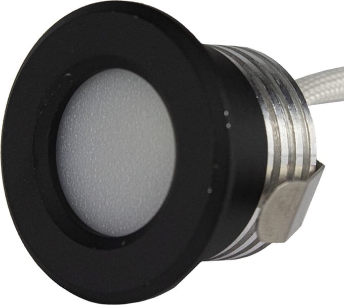 LED Veranda inbouwspot | Mini | Ø31mm | 2 W | Dimbaar - Zwart | 2700K - Warm wit (827)