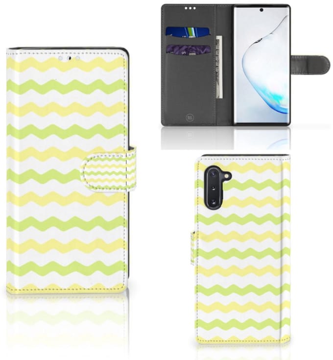 Samsung Galaxy Note 10 Telefoon Hoesje Waves Yellow