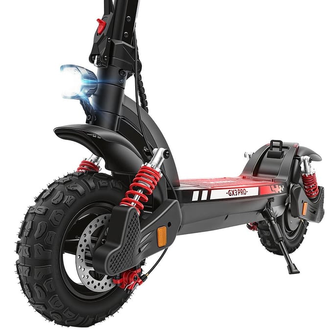 iScooter GX3 Pro Elektrische Scooter, 48V 17.5Ah Batterij, Slimme App met GPS & NFC zwart