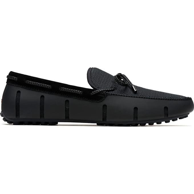 SWIMS Braided Lace Lux Loafer Driver Black/graphite Maat: 40 | Instappers Outlet | Heren | Zwart
