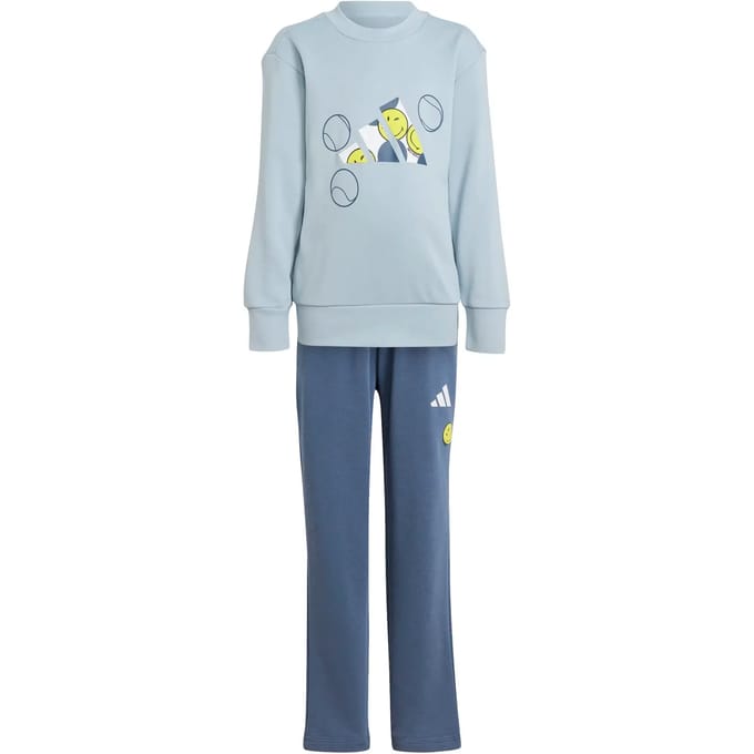 Adidas X Smileyworld Joggers Set Blauw 6-7 Years Kinderen