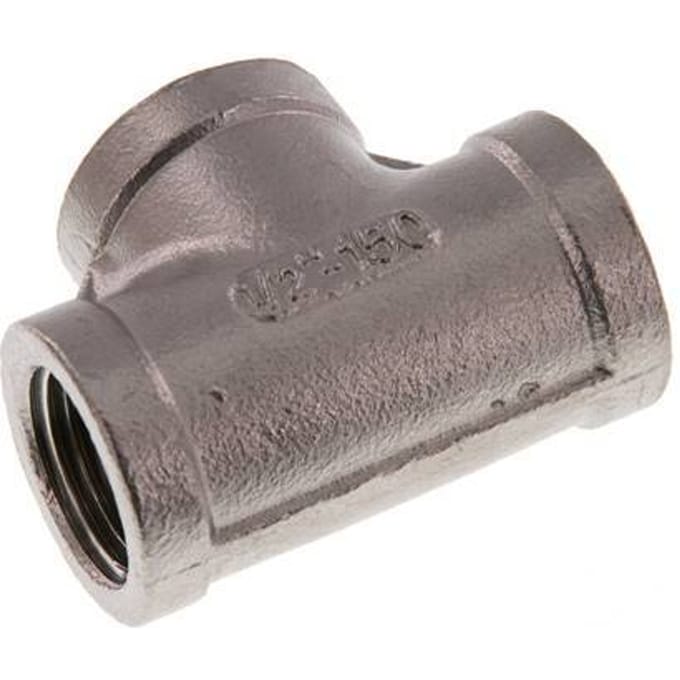 Rp 1/2'' RVS T-stuk 16 Bar