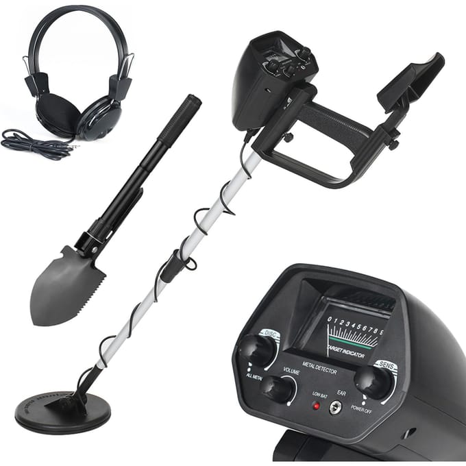 KKmoon Metaaldetector Ondergrondse Professionele Goudschatzoeker Tracker Seeker Metaaldetector With Headphone & Shovel