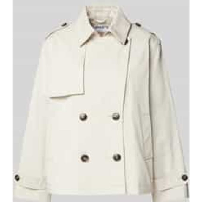 Trenchcoat met strookzakken