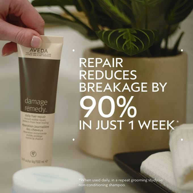Aveda Damage Remedy Restructuring Shampoo & Conditioner with Daily Repair Trio Bundle