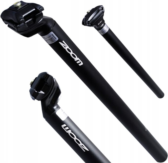 Zoom - Fiets Zadelpen - 25,6x400mm - Zwart - Met Klem