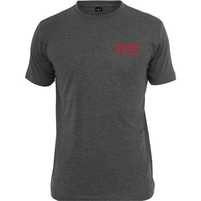 Mister Tee - Cash Only Heren T-shirt - XS - Grijs