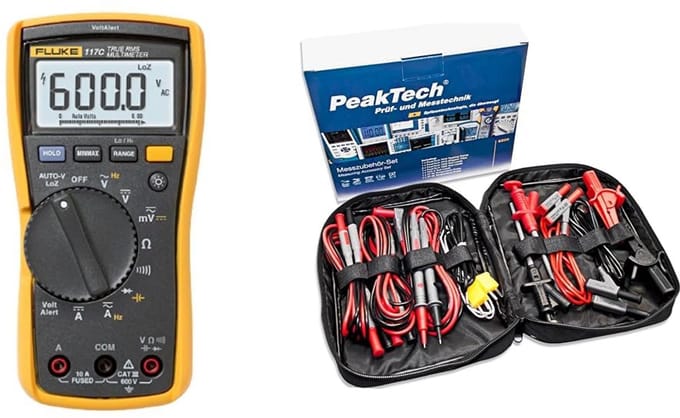 Digitale multimeter met toebehorenset - CAT III 600V nauwkeurig meten