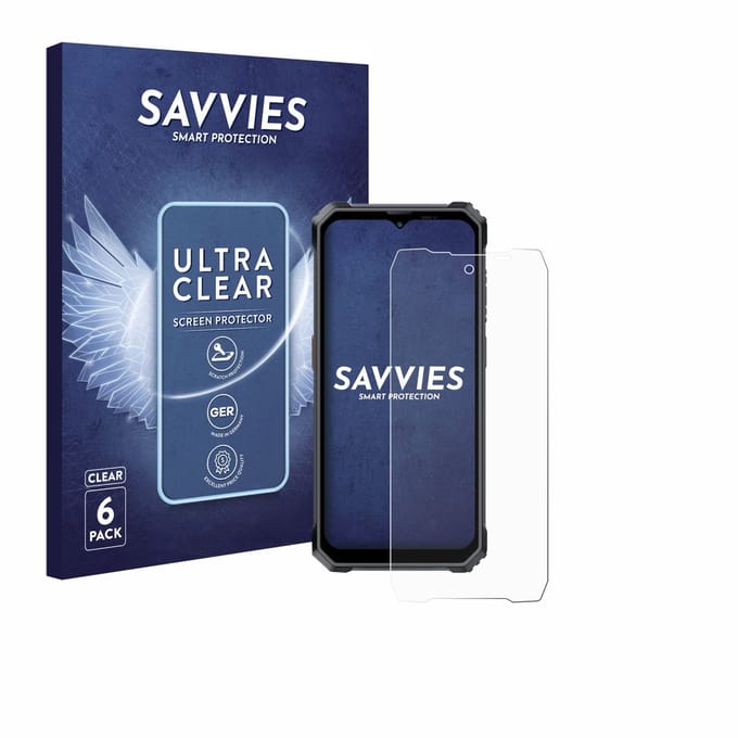 Savvies - Screenprotector voor Blackview BL7000 - Folie Beschermfolie transparant 6 Stuks