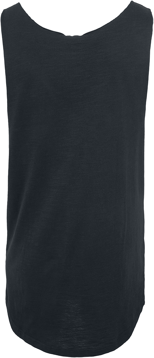 Urban Classics Long Shaped Open Edge Loose Heren Tanktop - zwart - XL