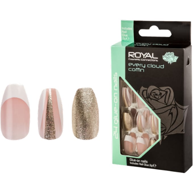 Koninklijke kunstnagels elke wolkenkist - 24 stuks
