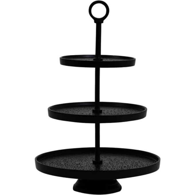 Light & Living Etagère Lutek - Zwart - 3 Laags