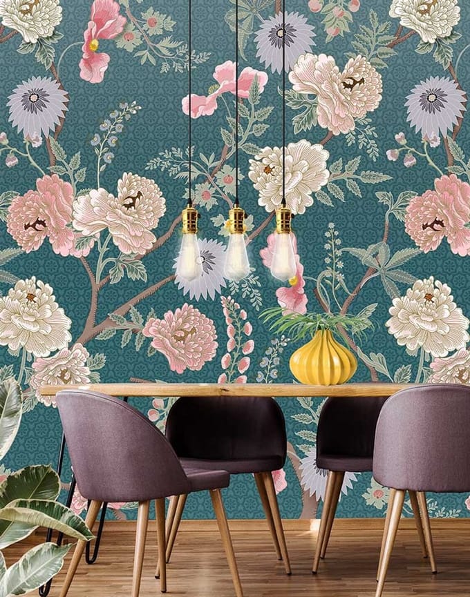 INGK - Floral Utopia Behang - Tea Garden Romance