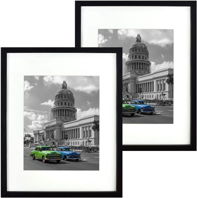 BD art Basic - Fotolijst - Zwart - 28x35 cm - Inclusief Passe-Partout