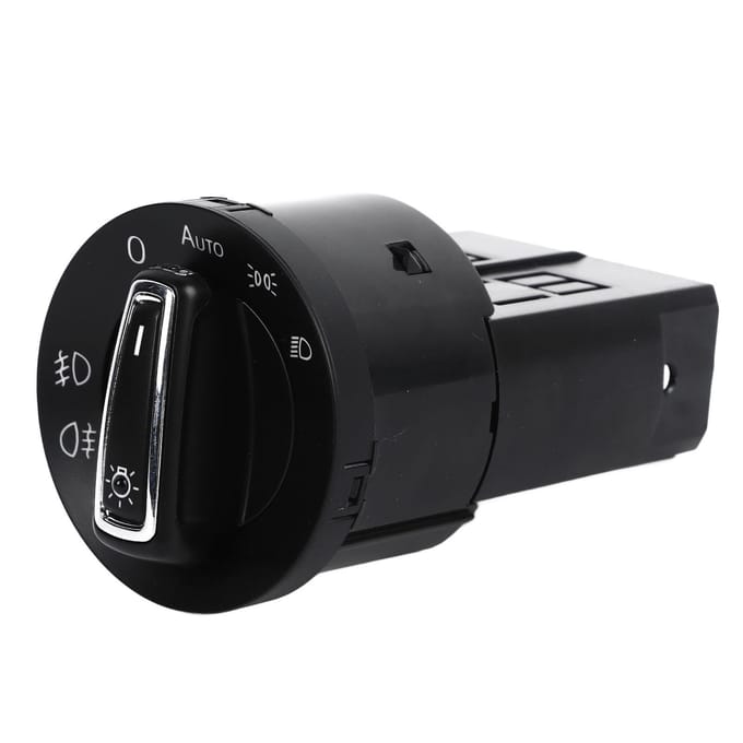 Automatische Koplamp Schakelaar 18D941431 Chroom Auto Koplamp Sensor en Schakelaar voor Caddy 2004 tot 2011 black