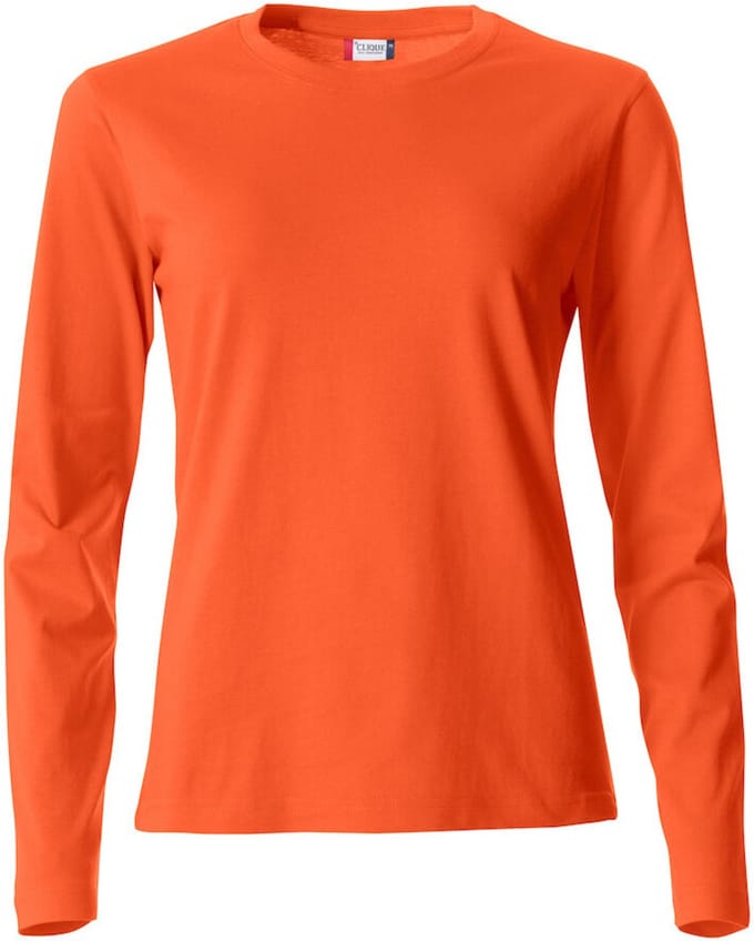 Clique Basic-T L/S Women 029034 - Diep-oranje - XL